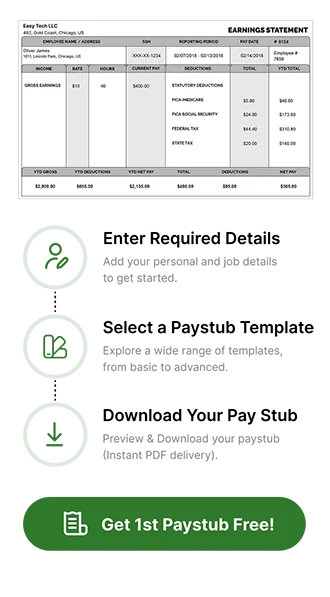 Create pay stub In Just Few Seconds